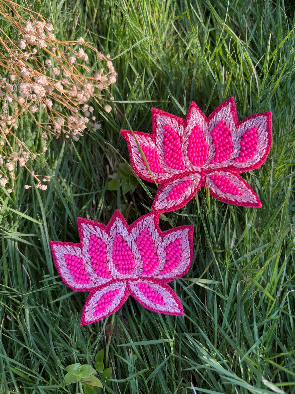 Lotus Grace Handmade Beaded Earrings
